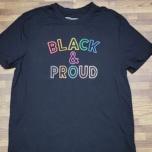 BlackĀ & Proud Unisex Tee ShirtāSizeāMedium